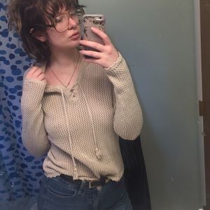 Tan sweater